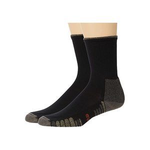 Eurosock Men's Hike Light Crew 2-Pack Socks, Black, XL